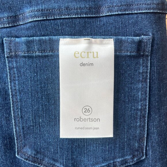 NWT Women's Ecru Denim Robertson Jeans - Picture 5 of 6